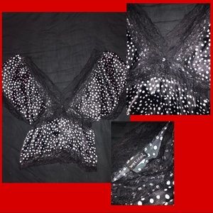 polka dot n lace top!!